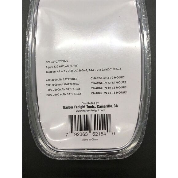 THUNDERBOLT Magnum Slim Wall Mount AA/AAA Battery Charger NEW —4 NiMH At 1 Time - Picture 6 of 11